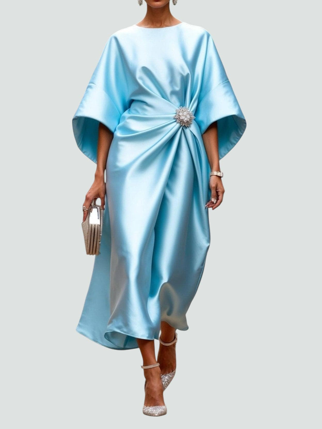 GABRIELLA | Vestido comprido de noite com detalhes luxuosos e elegância intemporal