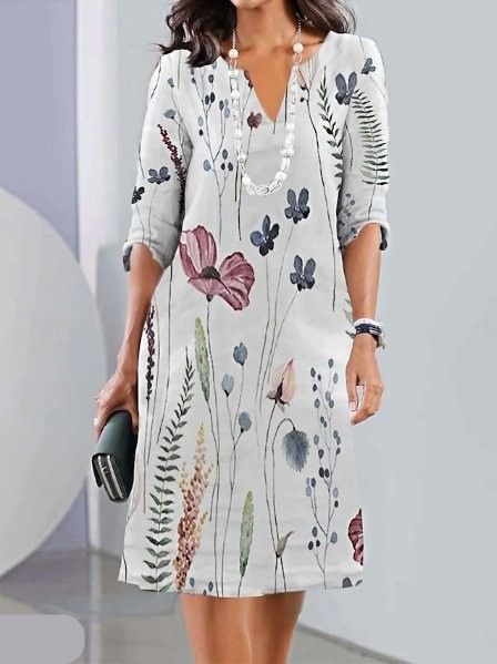 ELEANOR | Rochie Florală cu Volane