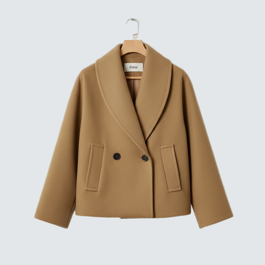 Helena | Palton cu aspect tweed