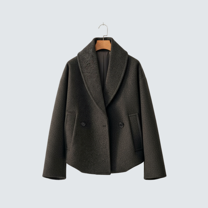 Helena | Palton cu aspect tweed