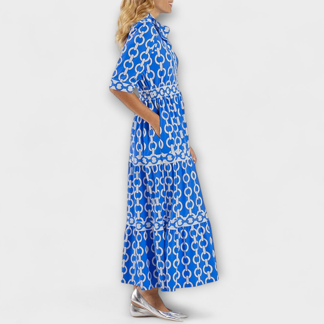 JULIANA | Rochie Midi cu Design în Lanț