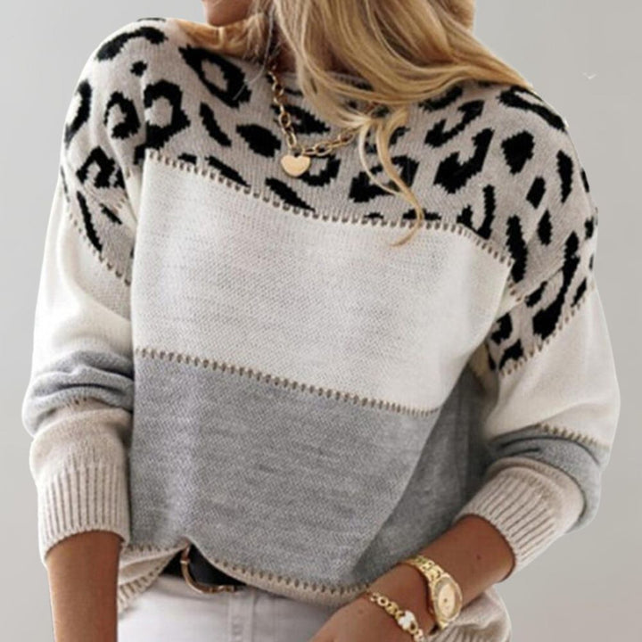 Sara | Pulover Leopard Eleganță