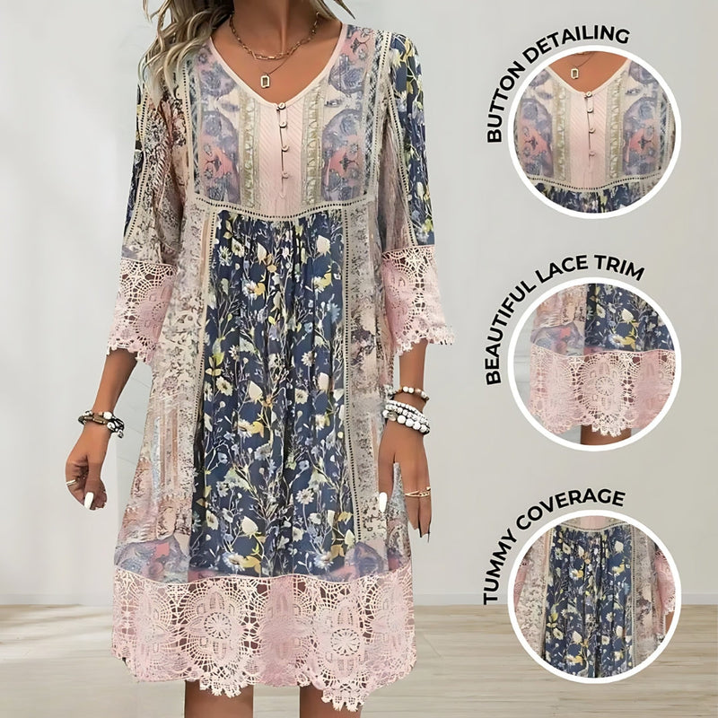 NAYA | Boho Luxe Fluid Midi Dress