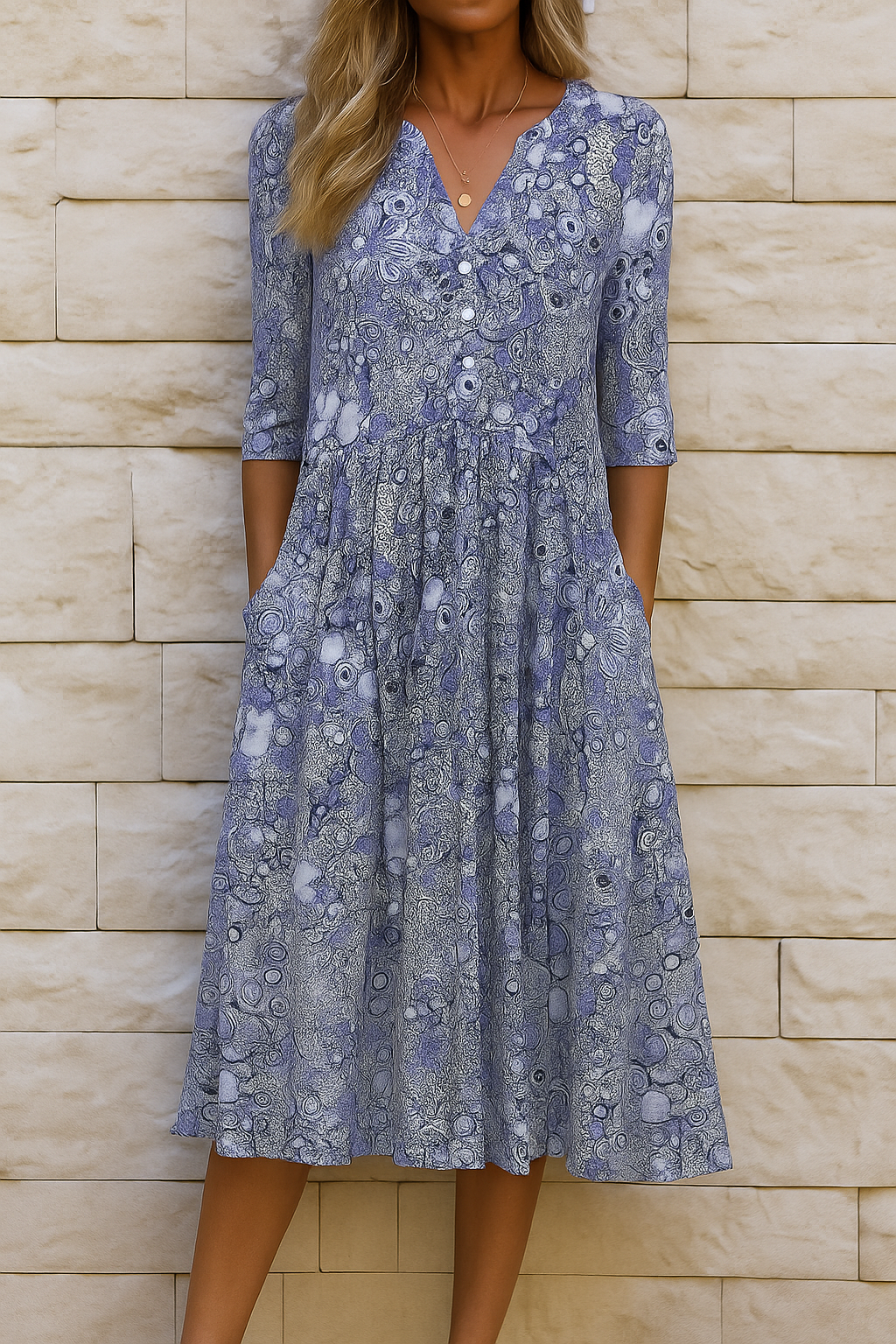 Harlow | Elegante Jurk met V-Hals