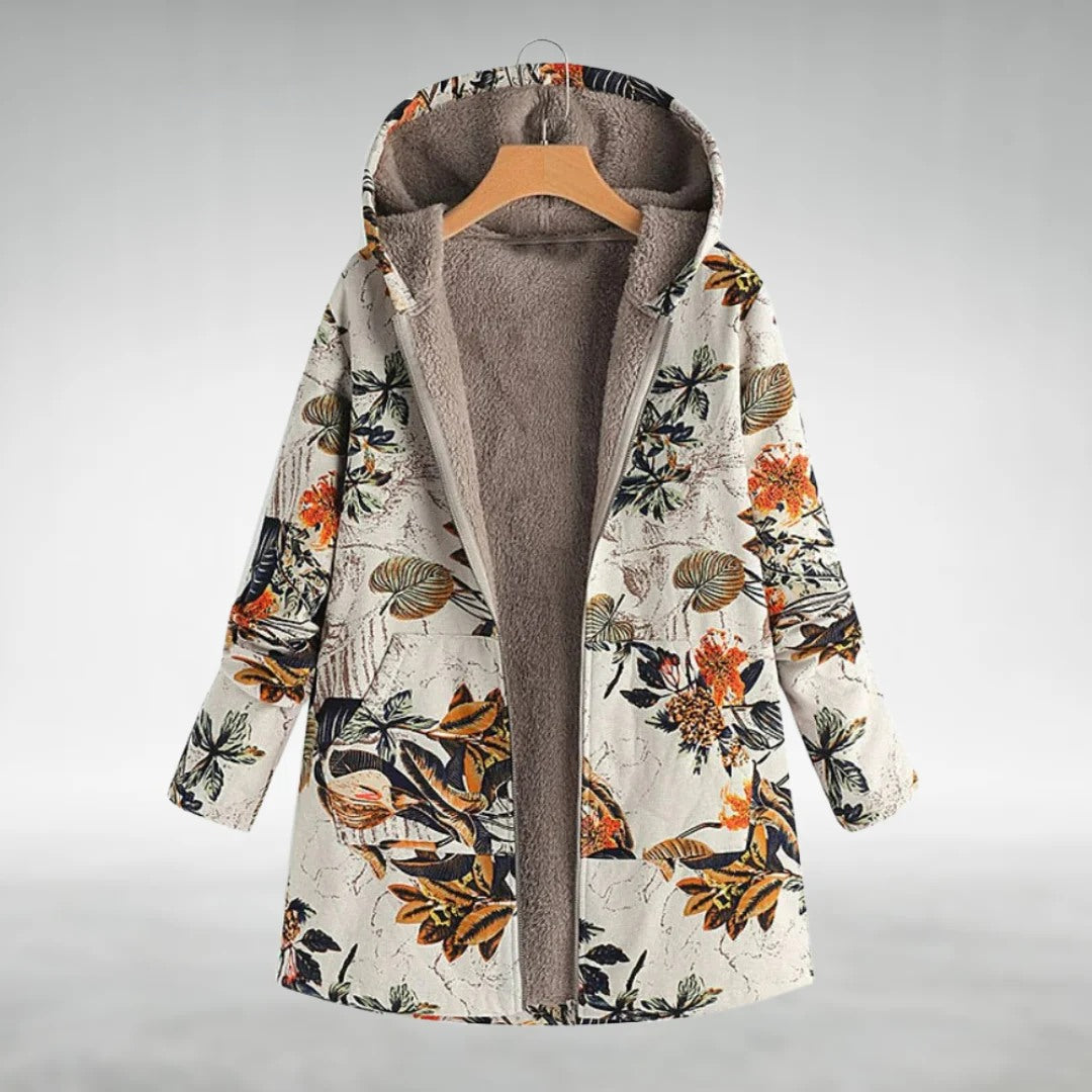 Fleural | Jachetă Elegantă cu Model Floral
