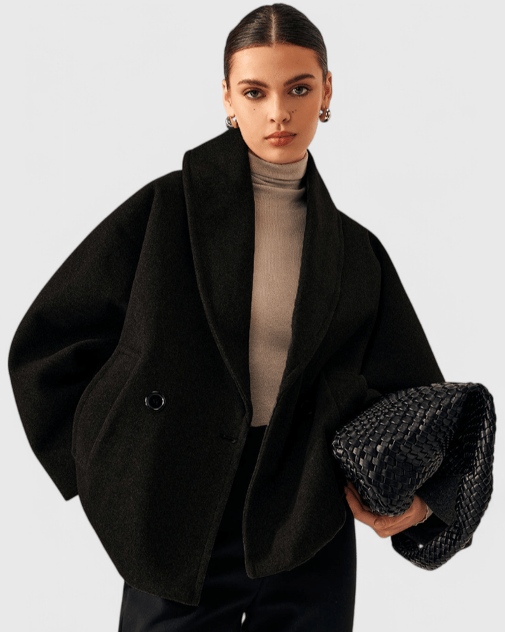 Helena | Palton cu aspect tweed