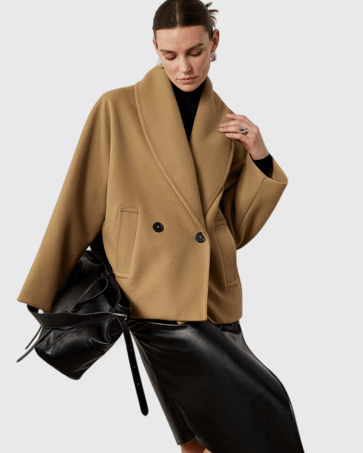 Helena | Palton cu aspect tweed