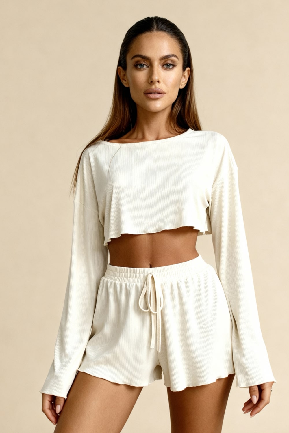 Set pijama Neraya Alb