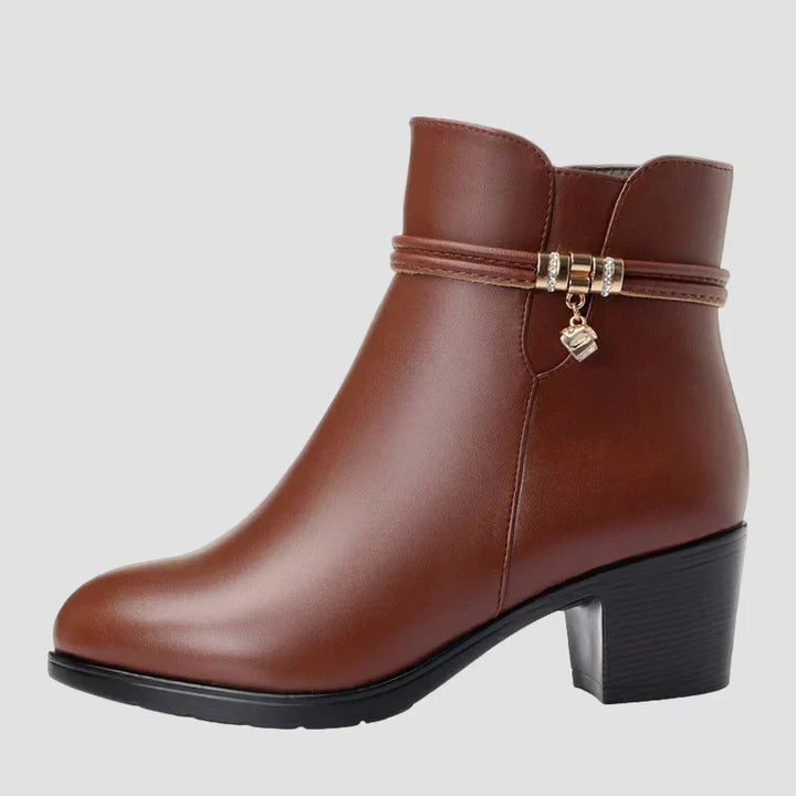 Frederica - Botine elegante de iarnă cu fermoar