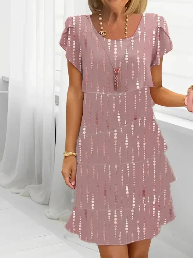Victoria - Rochie elegantă cu dungi