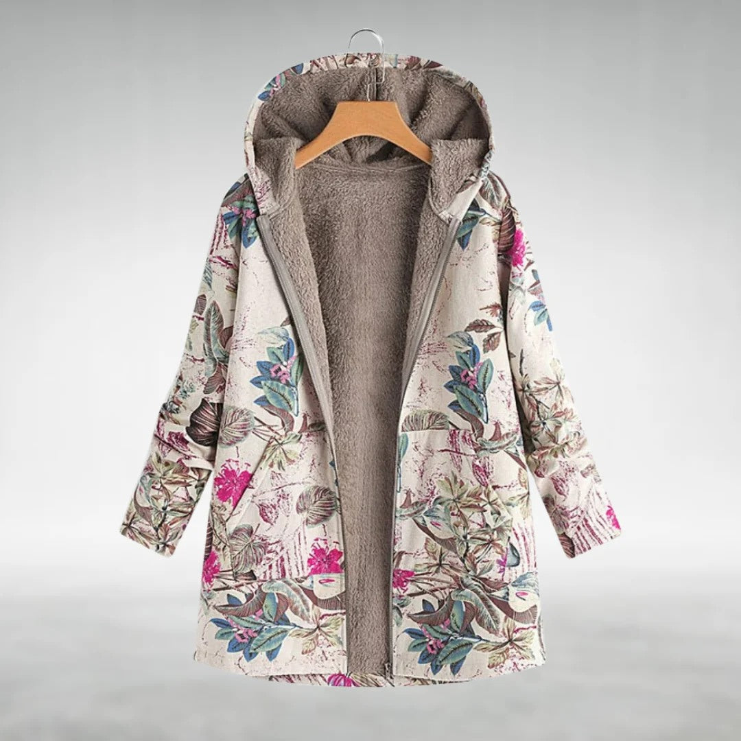 Fleural | Jachetă Elegantă cu Model Floral