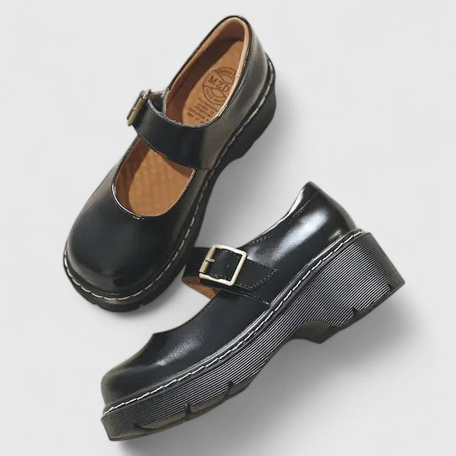 Aveline | Pantofi Mary Jane cu talpă înaltă