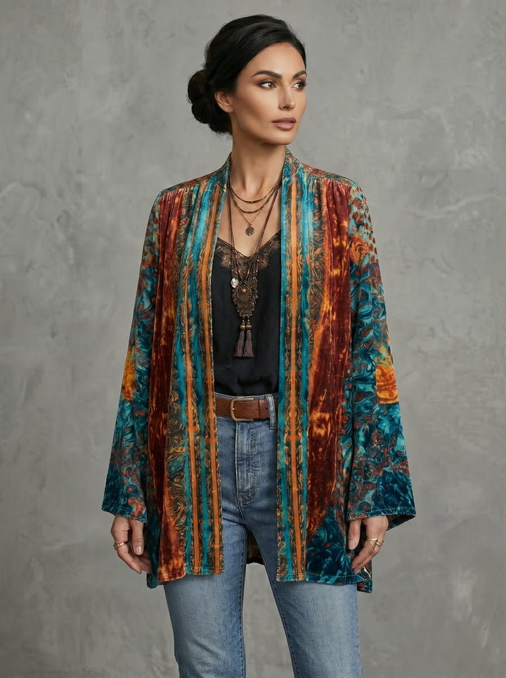 Doina – Jachetă Boho cu Design Artistic