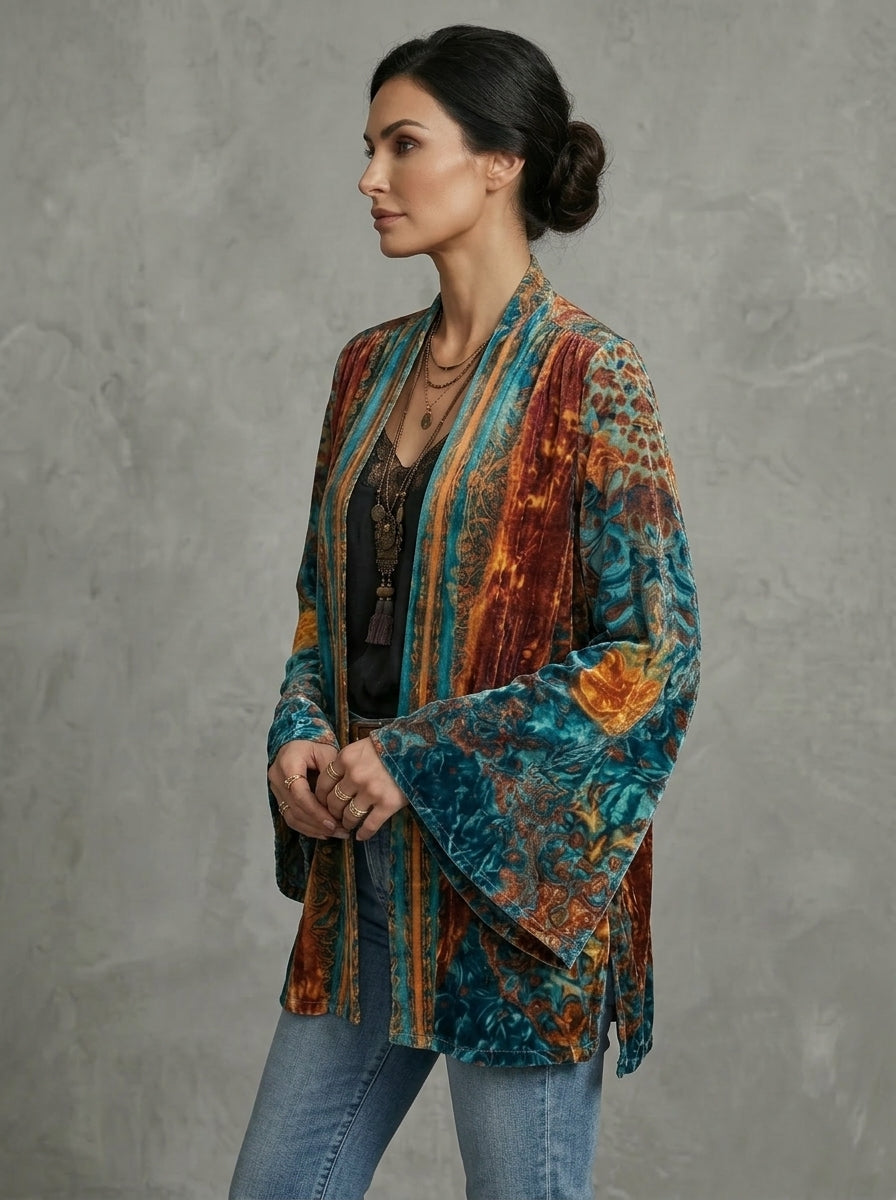 Doina – Jachetă Boho cu Design Artistic