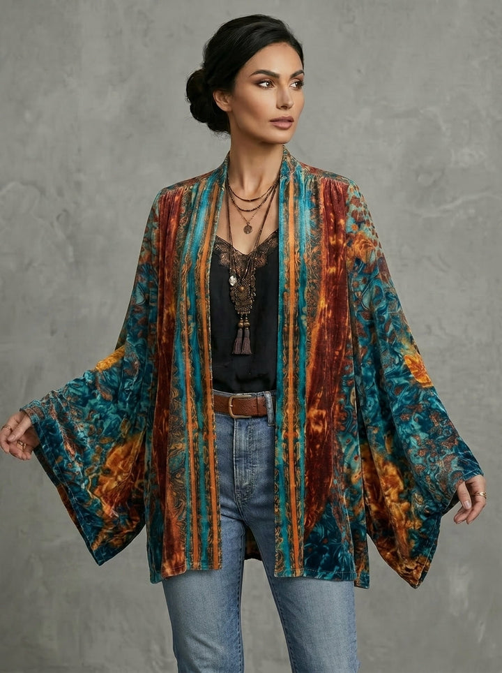 Doina – Jachetă Boho cu Design Artistic