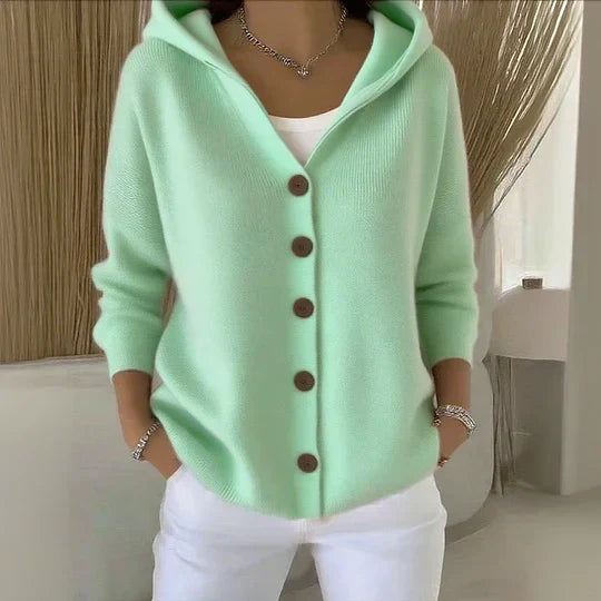 Fleur | Cardigan moale cu glugă