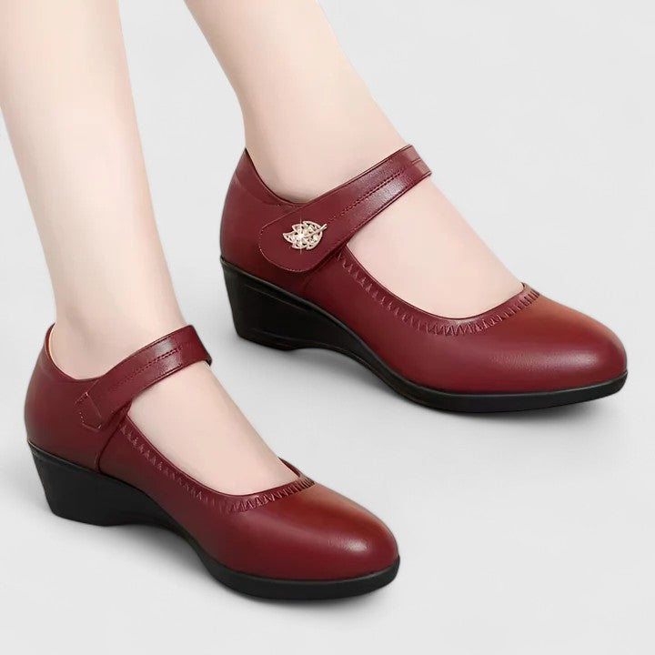 Élise | Pantofi Mary Jane cu toc wedge