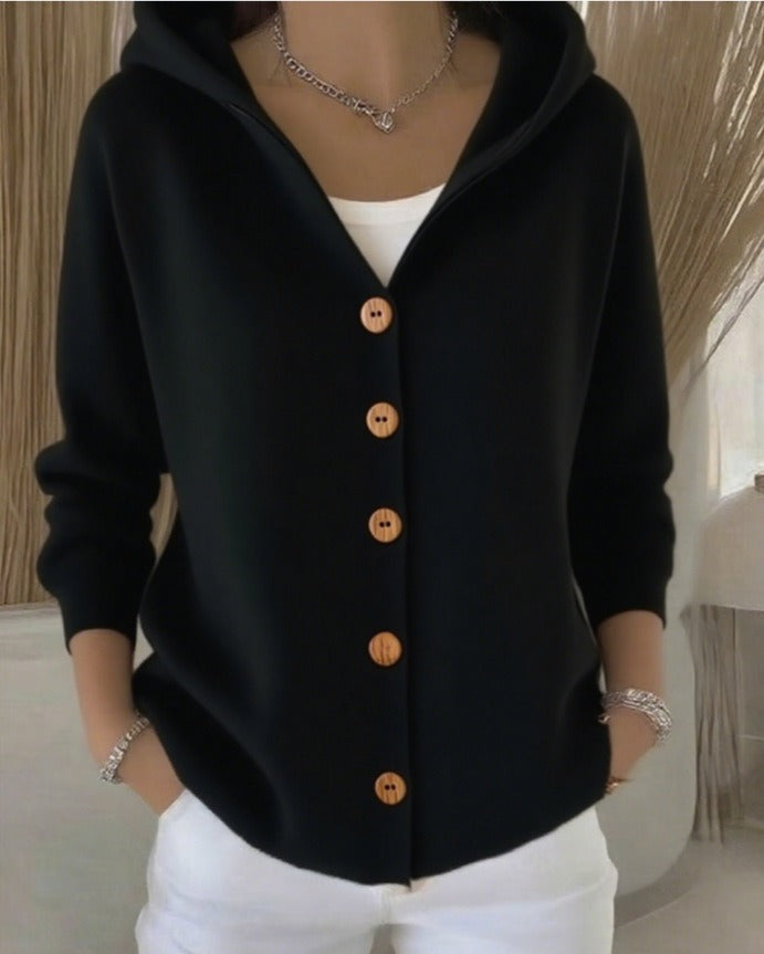 Fleur | Cardigan moale cu glugă
