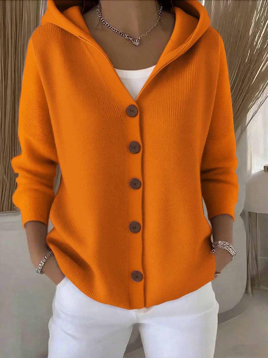 Fleur | Cardigan moale cu glugă