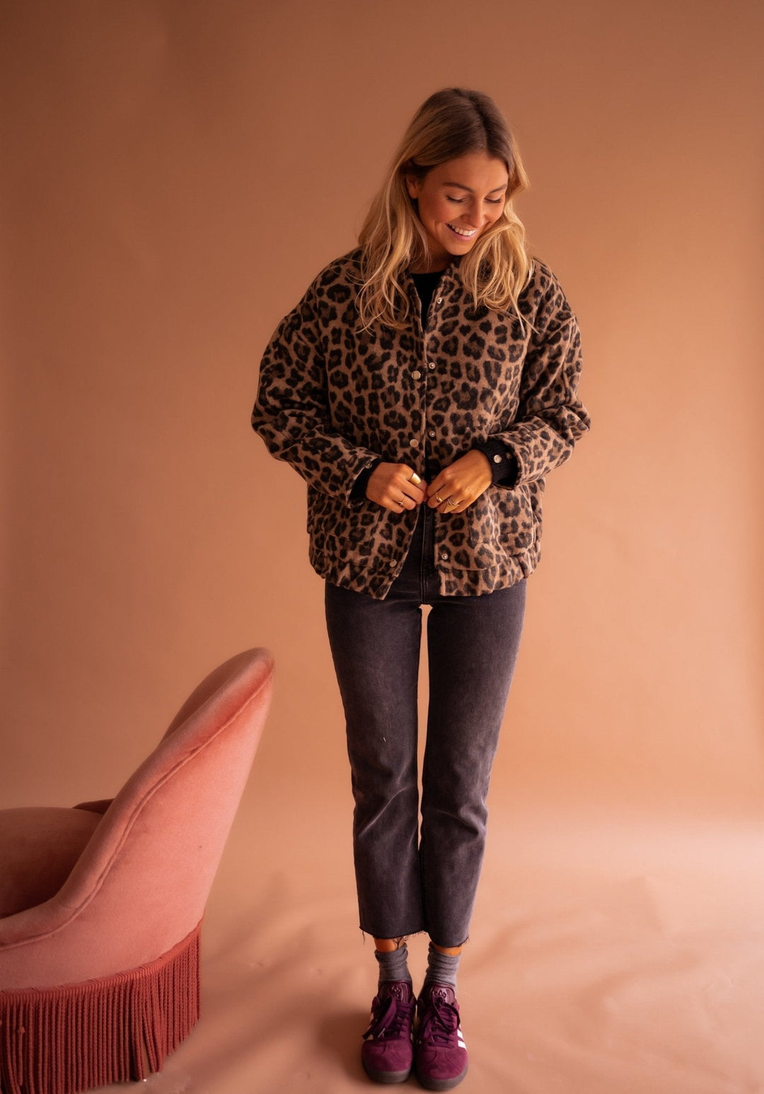 Luana | Jachetă cu Imprimeu Leopard