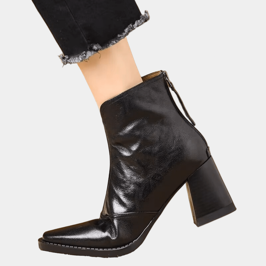Claudia - Botine elegante cu toc mediu